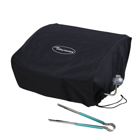 TURLIOARN Blackstone 17-inch griddle cover front view showing full coverage and protective design.
