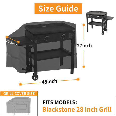 TURLIOARN Griddle cover with stainless clip secures utensils during cooking