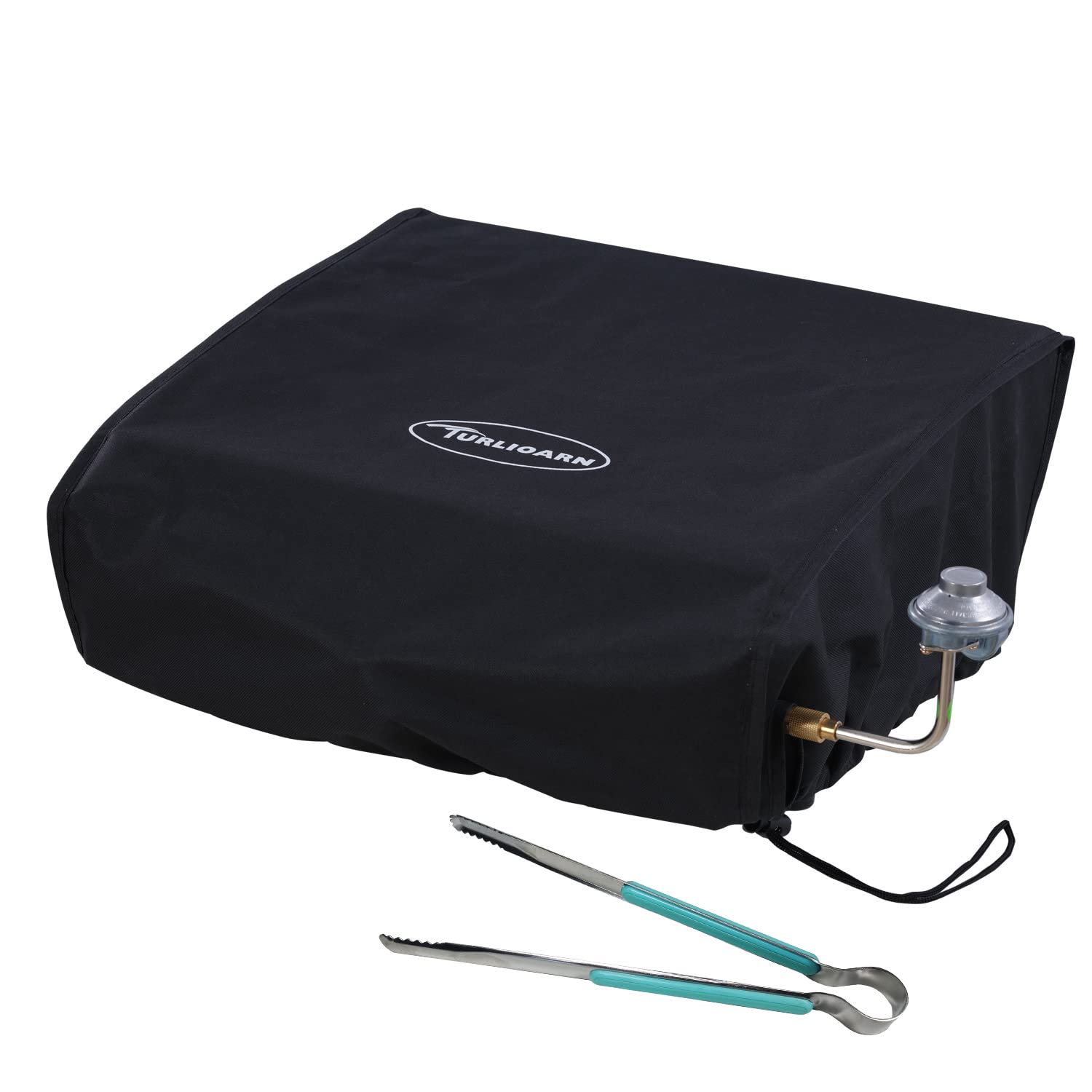 TURLIOARN Blackstone 17-inch grill cover front view protects from rain and dust