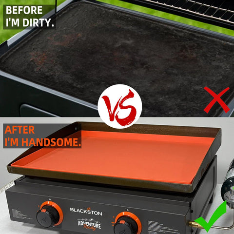 TURLIOARN protective pad easily removes to reveal a clean cooking surface