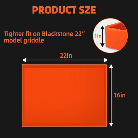 TURLIOARN silicone protective cover on Blackstone griddle offering weather resistance