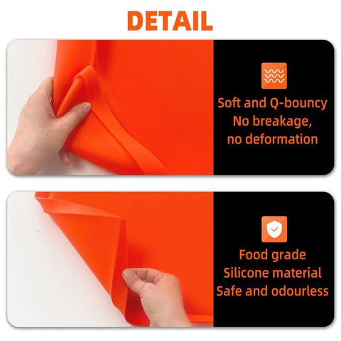 TURLIOARN easy-clean silicone mat prevents rust and dirt buildup