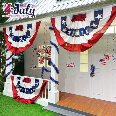 TURNMEON 4th of July flag for vivid outdoor display and celebrations