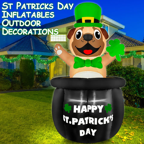 TurnMeOn inflatable LED night light enhances outdoor decor after dusk.