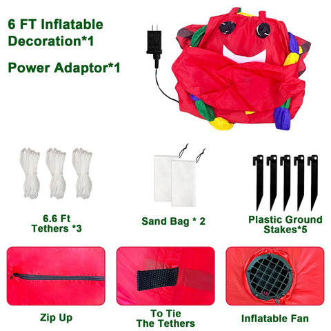TURNMEON inflatable lobster yard decoration ideal for festivals and carnivals