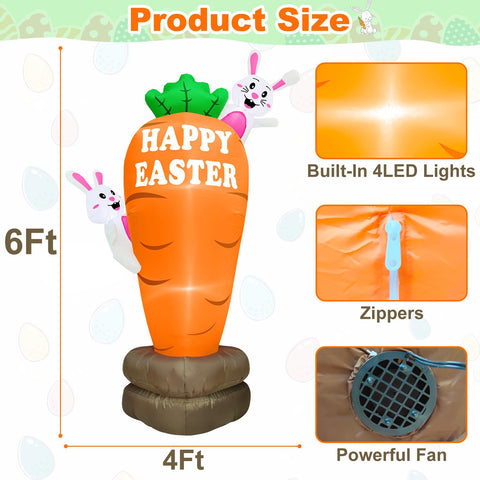 TURNMEON durable polyester outdoor Easter decoration for the lawn or garden.
