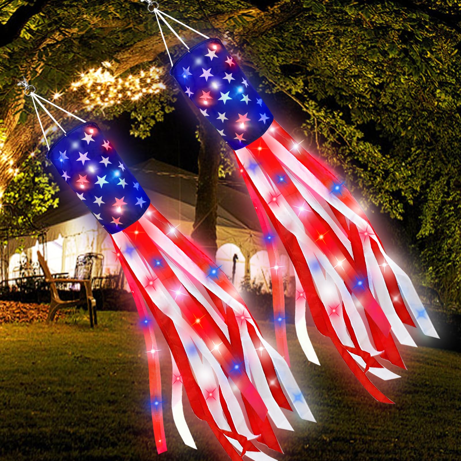 Turnmeon outdoor windsock on yard or doorway creates festive mood
