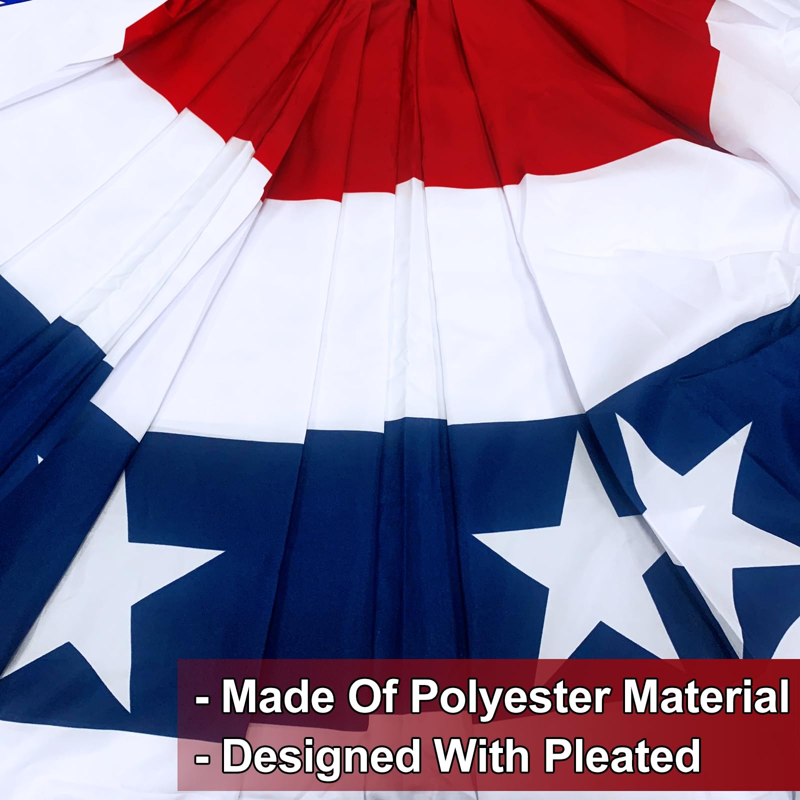 TURNMEON outdoor flag banner made of durable polyester withstands rain and sun.