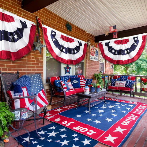 TURNMEON patriotic 4th of July decoration ideal for Memorial Day and Independence Day.