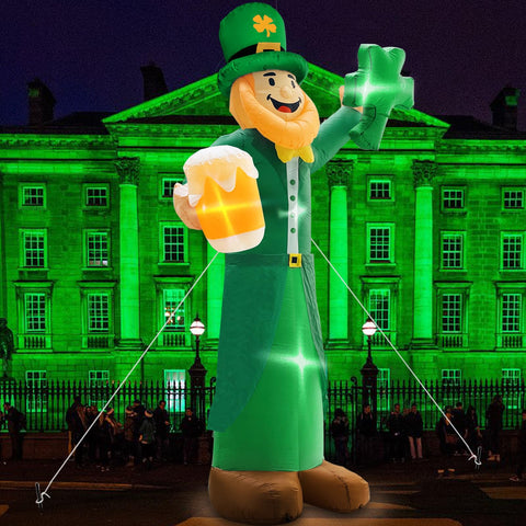 TURNMEON durable polyester leprechaun decor for St. Patrick's Day