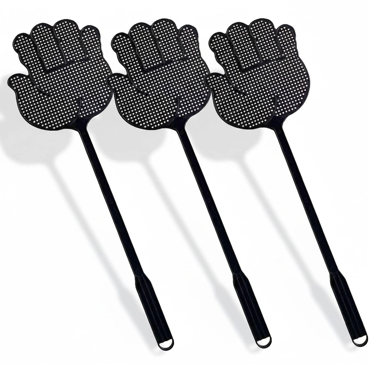 TurnOnLove flyswatter hand-shaped design provides indoor pest control with a non-slip grip.