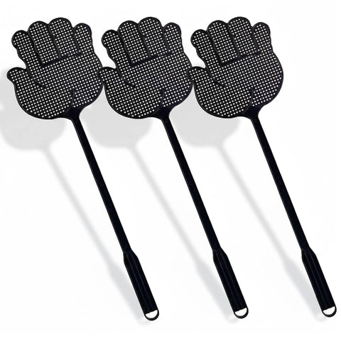 TurnOnLove flyswatter hand-shaped design provides indoor pest control with a non-slip grip.