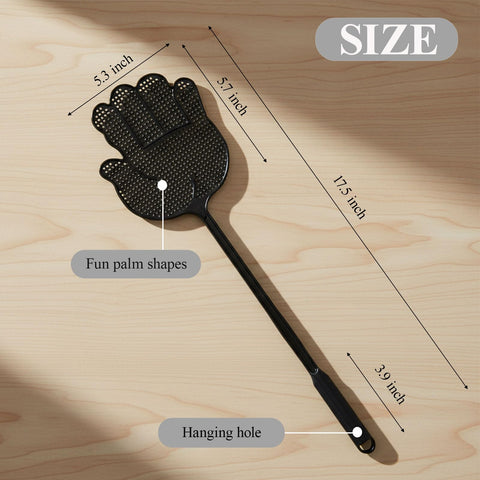 TurnOnLove hand-shaped flyswatter with ergonomic, non-slip handle for comfortable kitchen use.