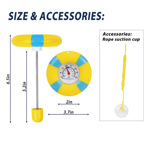 TurnOnLove shatter-proof floating disc protects readings during pool play.