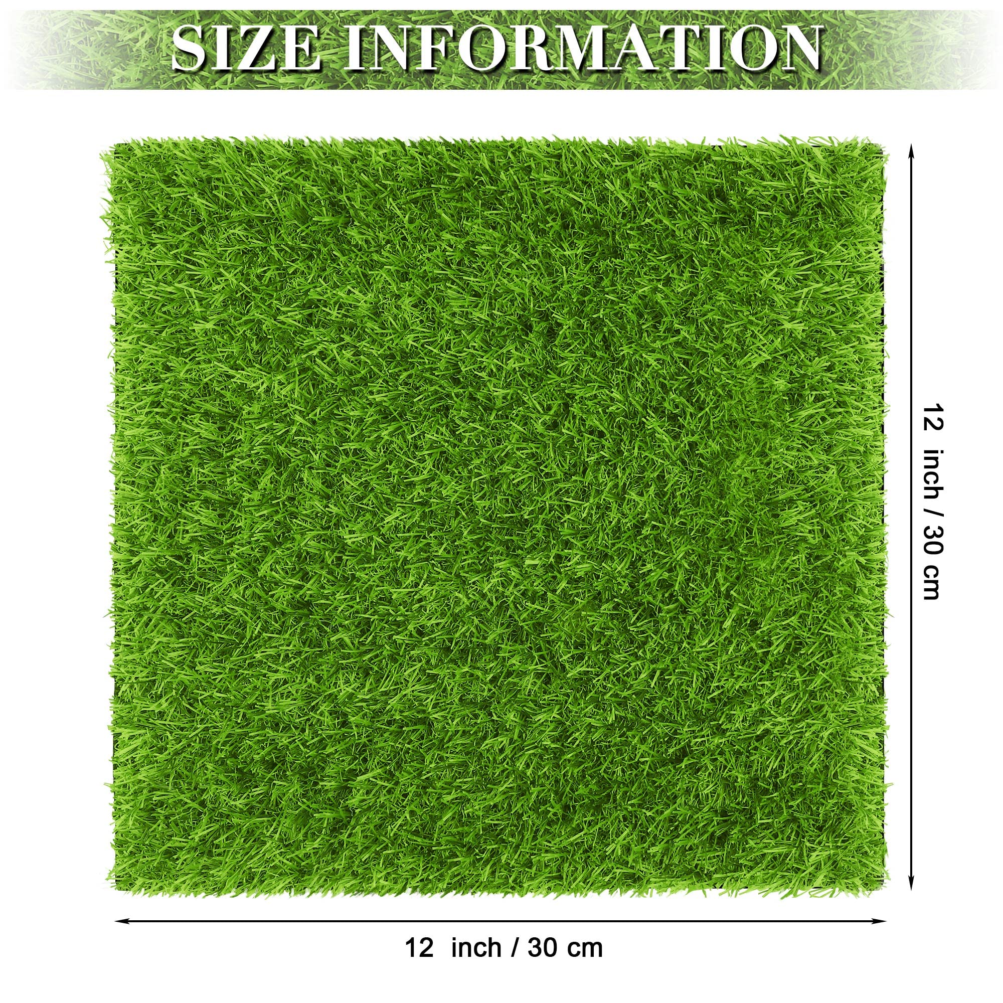 TURSTIN artificial grass patch 12x12 in garden setting for DIY decor