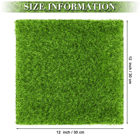 TURSTIN artificial grass patch 12x12 in garden setting for DIY decor