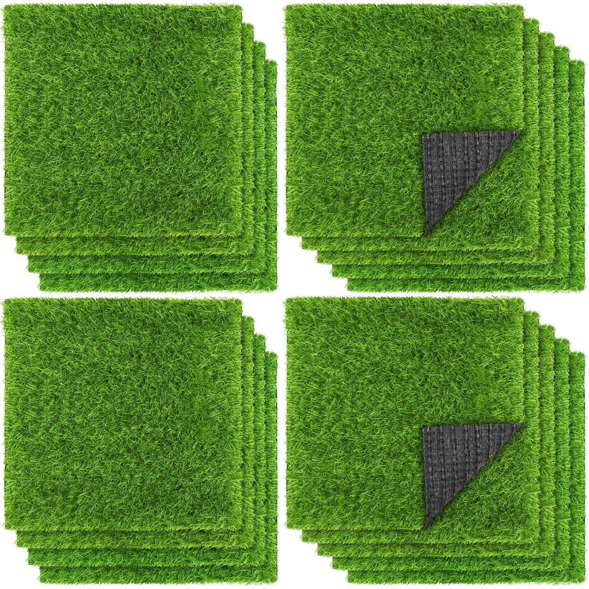 Turstin artificial grass mat close-up showing lifelike blades for DIY decor