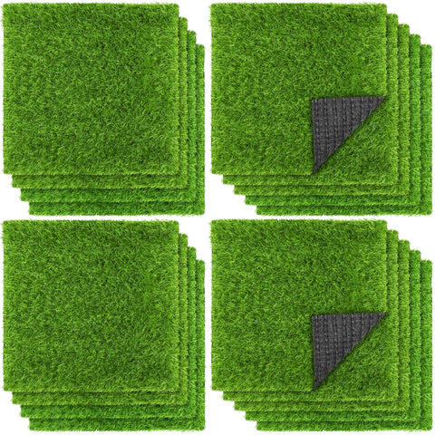 Turstin artificial grass mat close-up showing lifelike blades for DIY decor