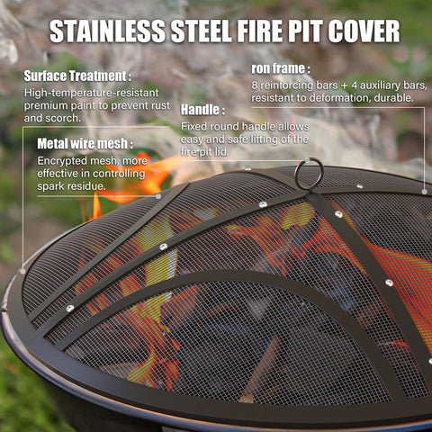 Tusgenk fire pit screen for easy assembly and compact storage.