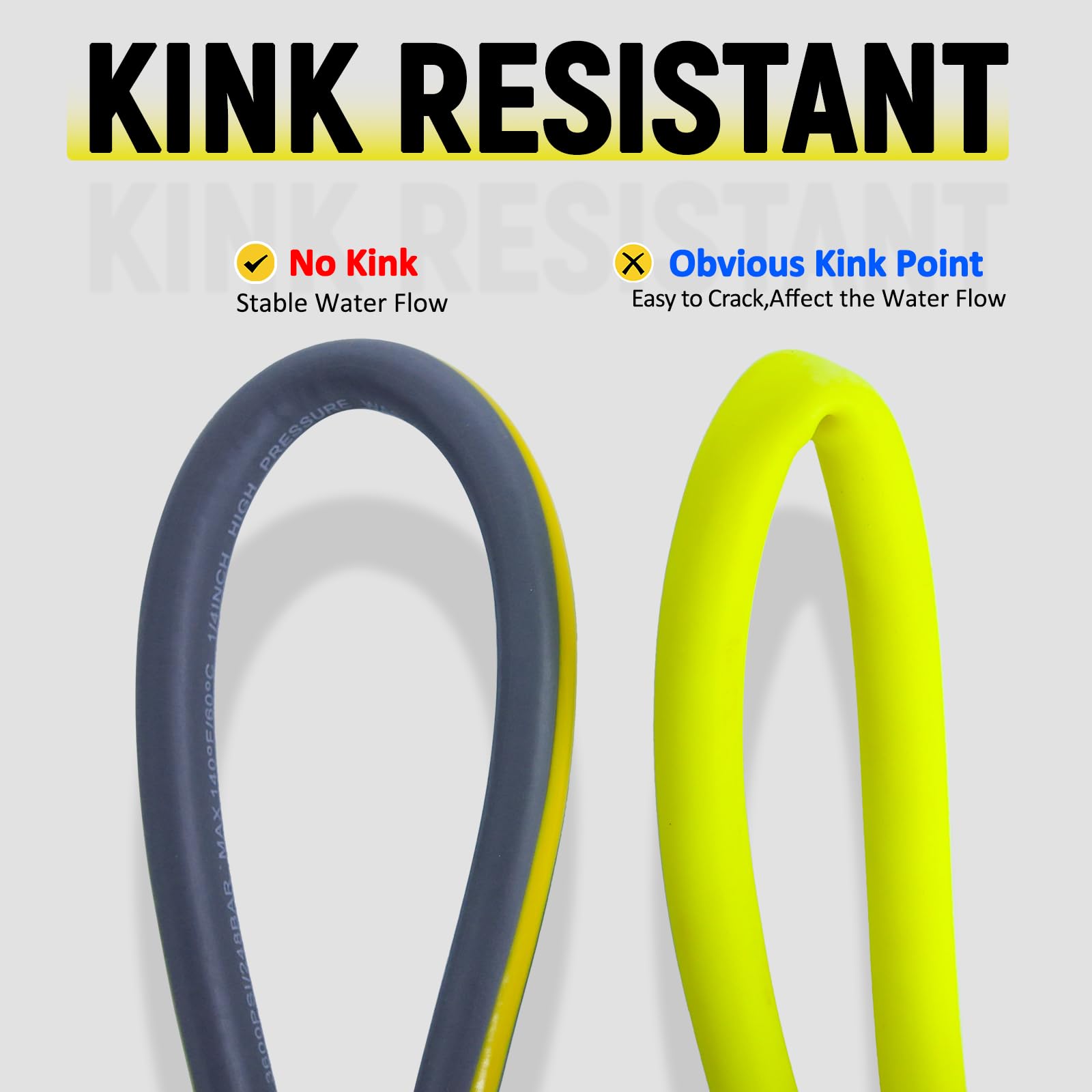 TUTULUCK kink-resistant inner liner maintains shape under pressure for smooth operation.