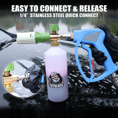 TUTULUCK complete car-wash package supports efficient cleaning without extra purchases.