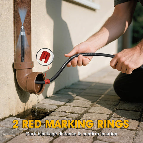 TUTULUCK front-back jet nozzles improve cleaning efficiency in drains