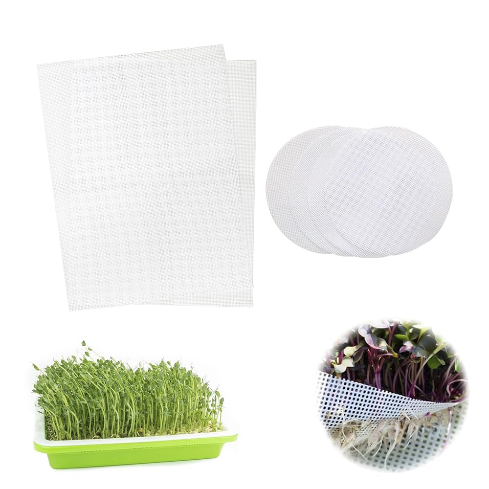 Tutuone rectangular 30x40cm silicone sprouting mat for uniform moisture.