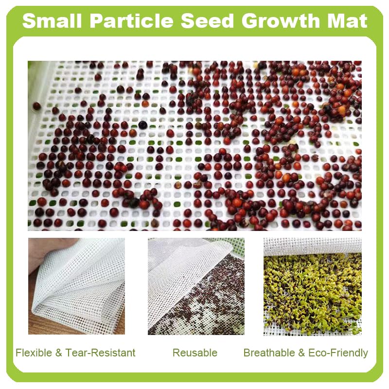Tutuone round 20cm silicone sprouting mat ideal for small trays and seed retention.