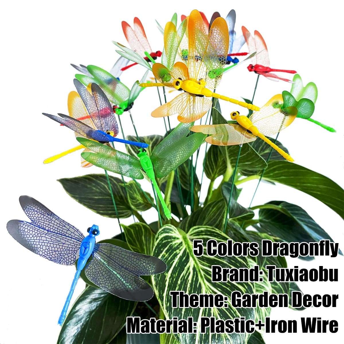 Tuxiaobu plastic dragonfly detail offers bright, realistic look