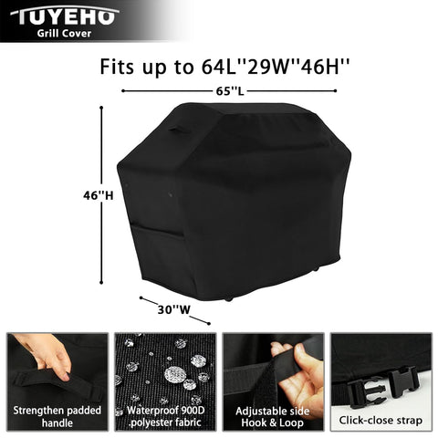 Tuyeho cover shows waterproof coating and PVC backing on grill shield.
