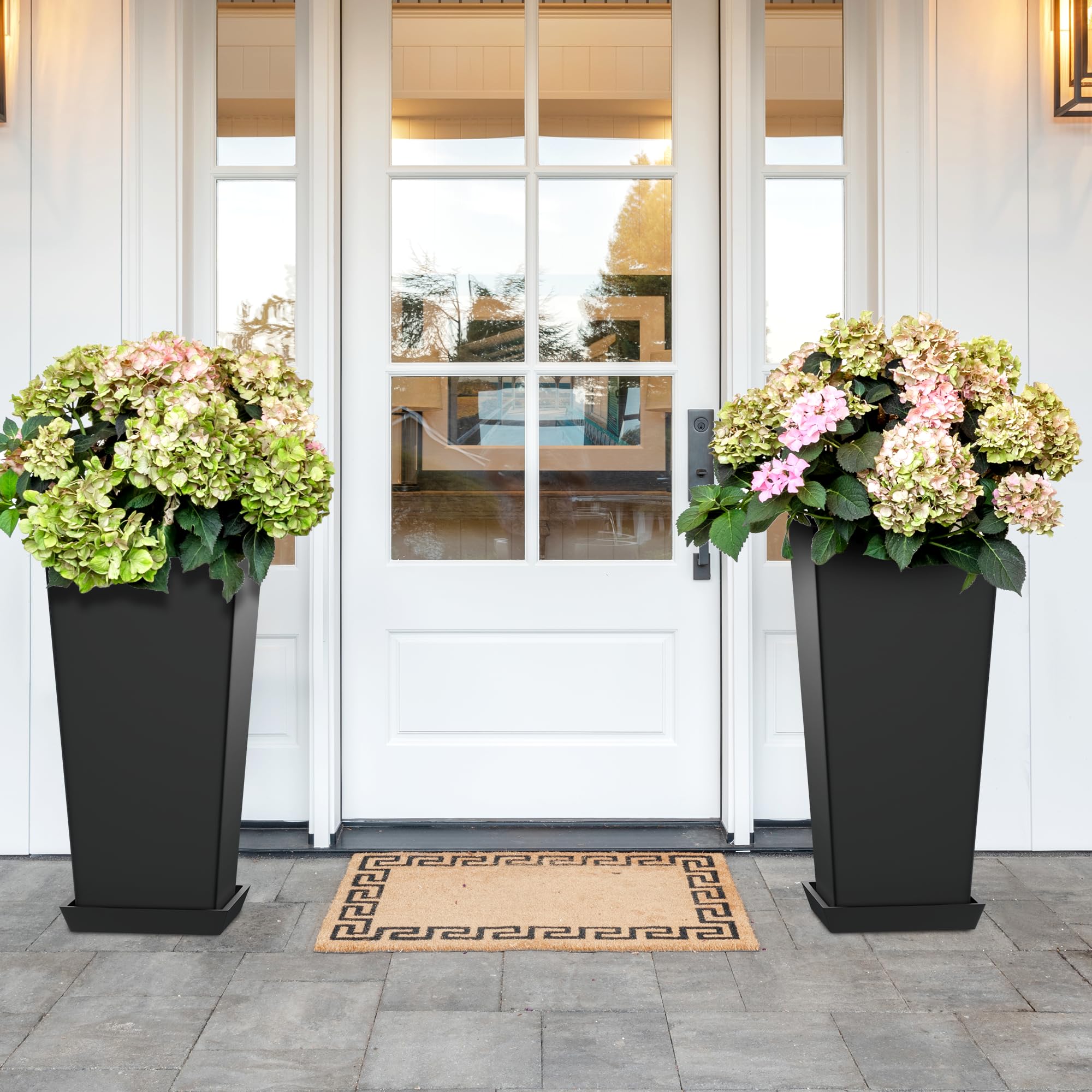 TUYOHW indoor planter set supports large plants with ample root space