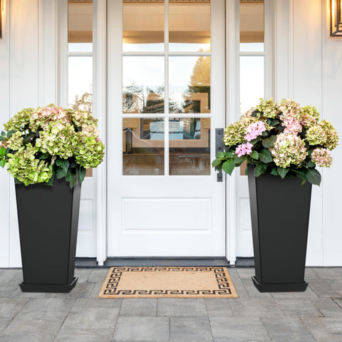TUYOHW indoor planter set supports large plants with ample root space