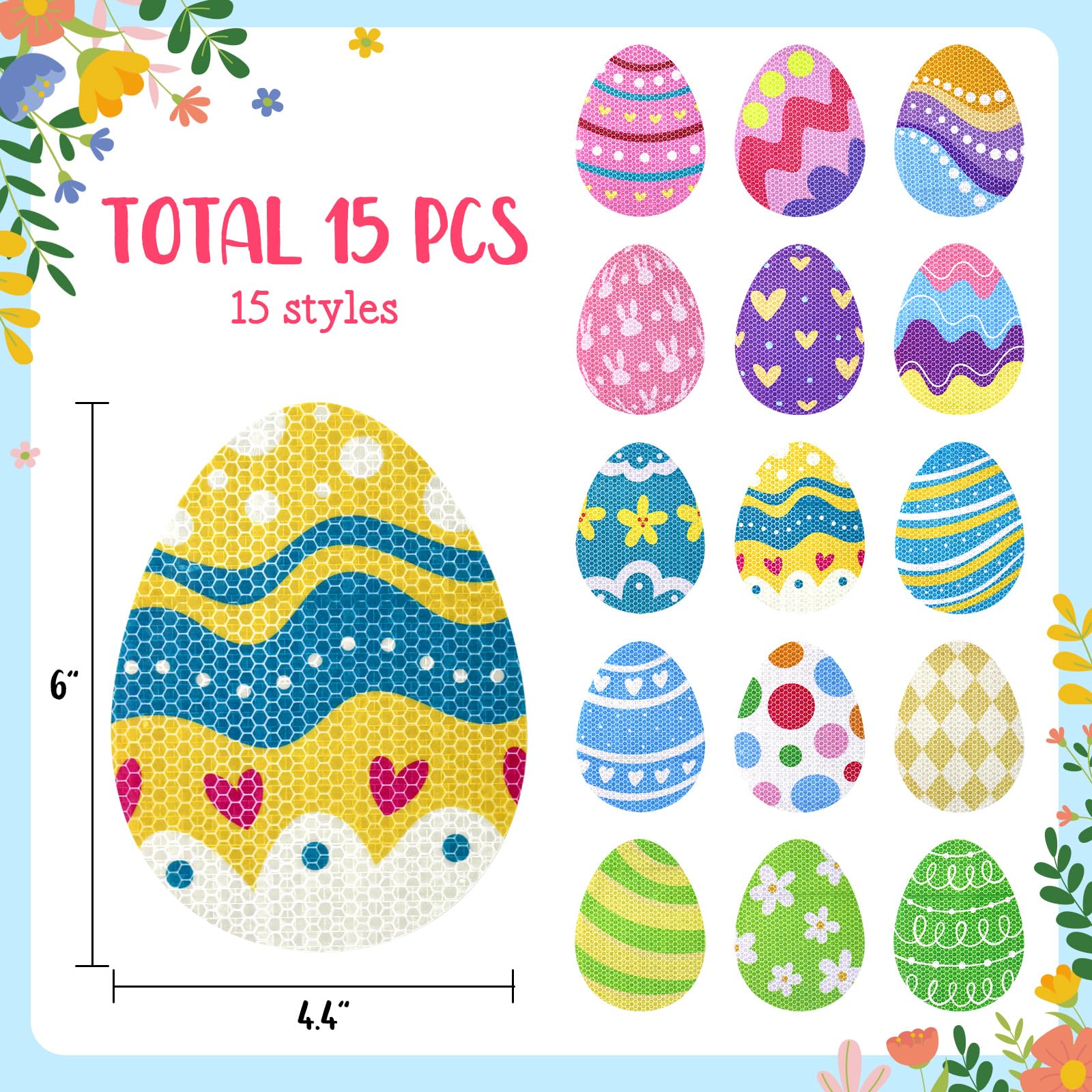 Tuzuaol Easter eggs car decor magnets attract attention on the road.