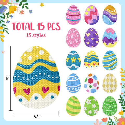 Tuzuaol Easter eggs car decor magnets attract attention on the road.