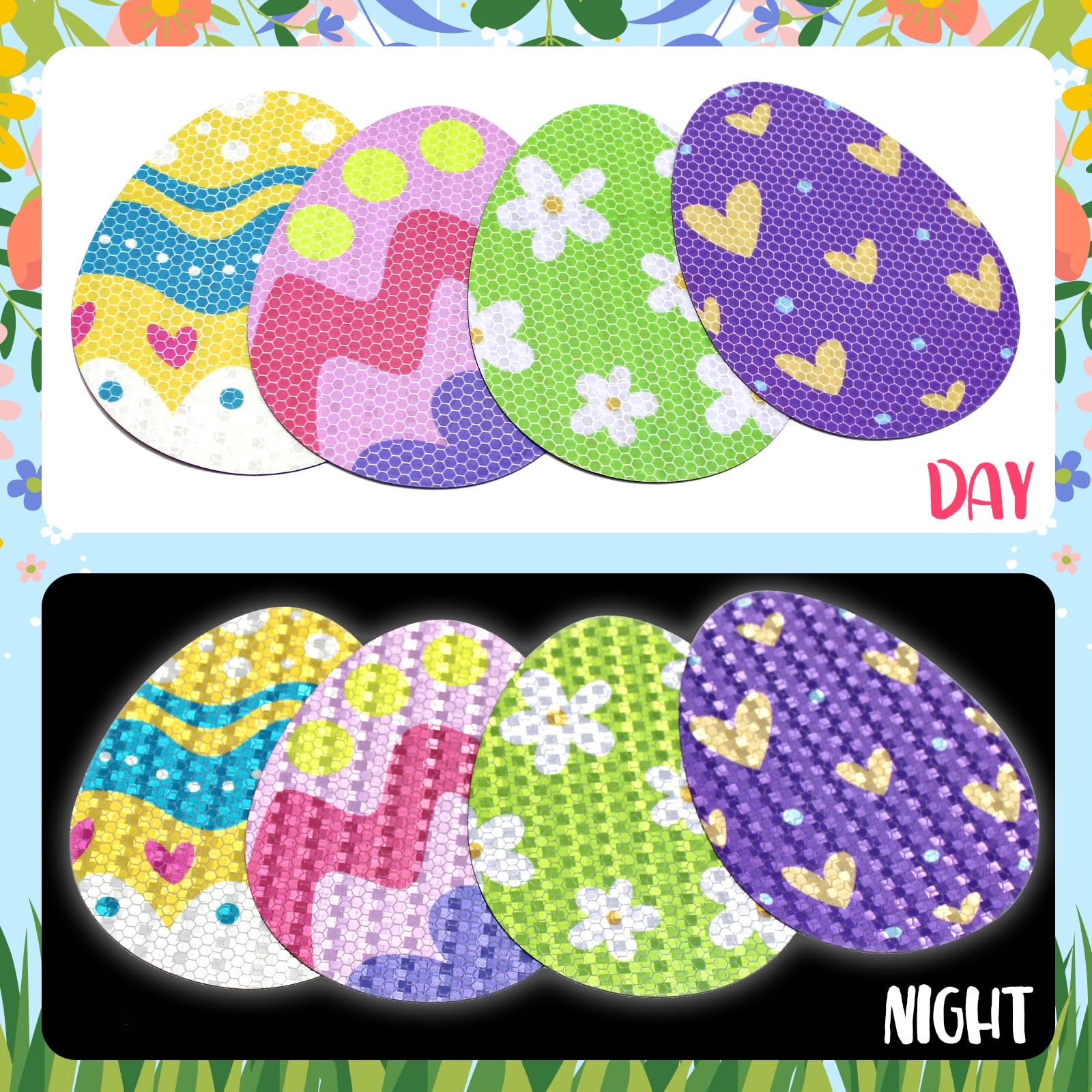 Tuzuaol Easter magnets for fridges, reusable and weather resistant.