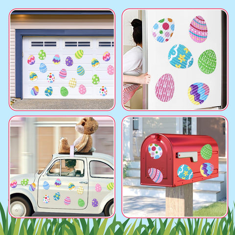 Tuzuaol Easter magnets are easy to remove and reuse.