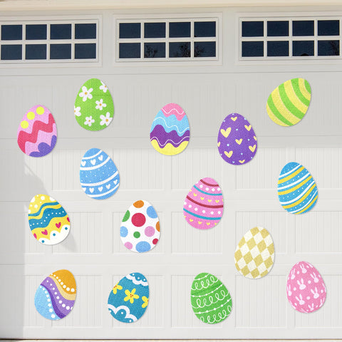 Tuzuaol Easter egg magnets set for festive home decor and easy reusability.