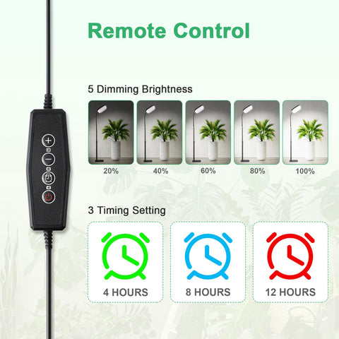 TVTUTPWY timer and dimmer controls enable easy scheduling and light adjustment.