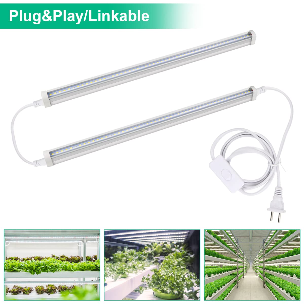TVTUTPWY T5 grow light strip aluminum body for efficient heat dissipation