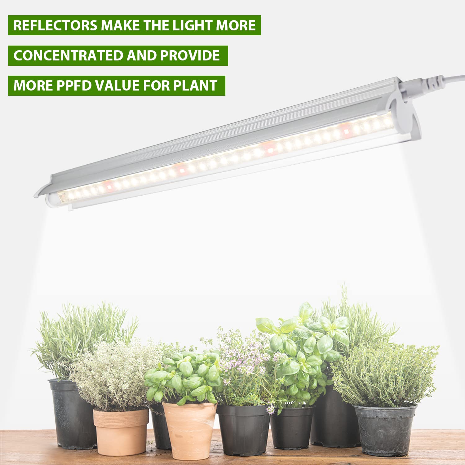 TVTUTPWY indoor gardening with grow light supports year-round cultivation