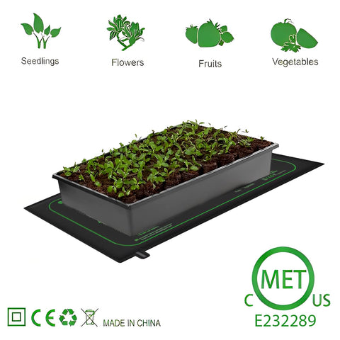 TVTUTPWY plug-and-use heating mat for quick setup under nursery pots.