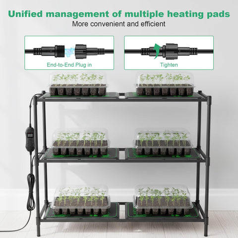 TVTUTPWY temperature controller shows precise temperature for confident germination.