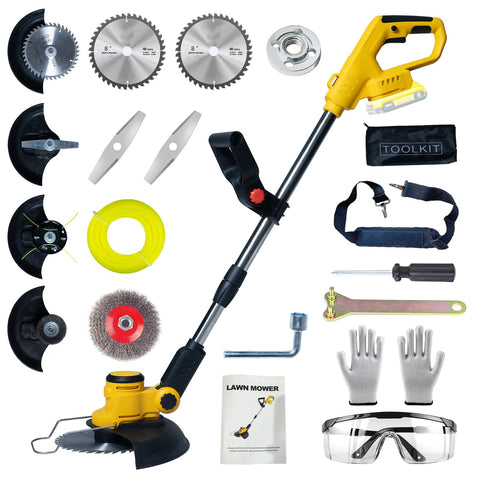 TWEFGFT cordless weed wacker compatible with DEWALT 20V for easy yard maintenance.