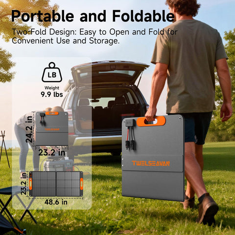 TWELSEAVAN 110W MC4 output enables flexible power connections