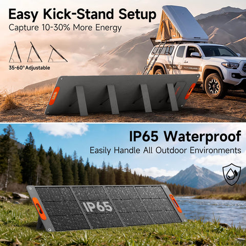 TWELSEAVAN 200W panel features IP65 waterproof durability for all-weather use.