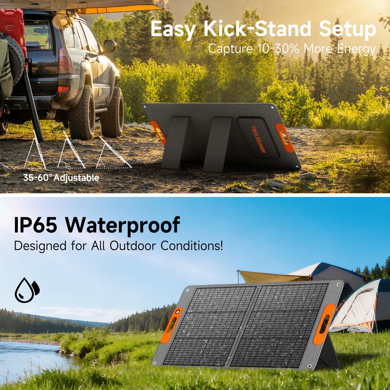 TWELSEAVAN IP65 waterproof casing withstands rugged weather