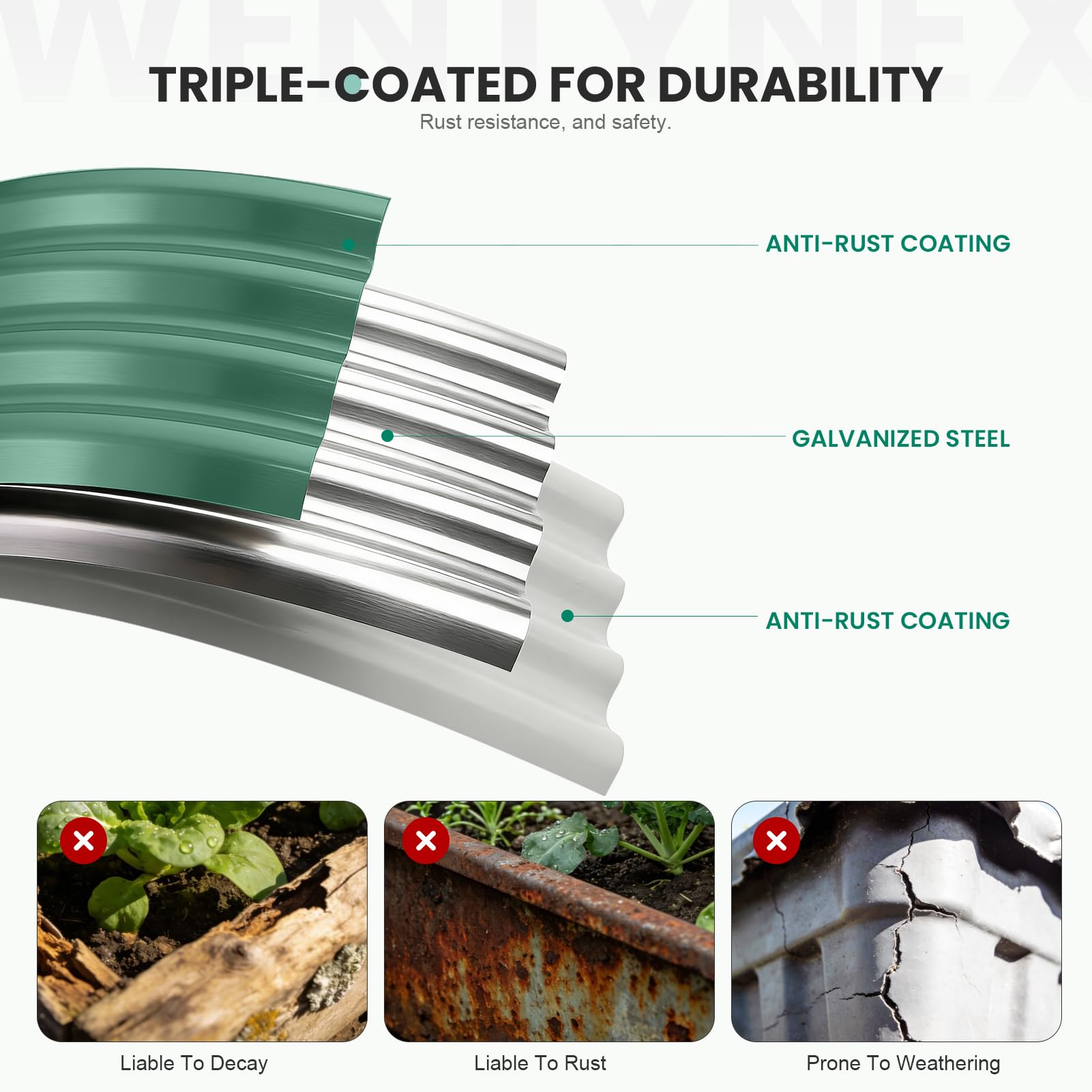 TwentyNext open-bottom design promotes drainage and reduces overwatering.