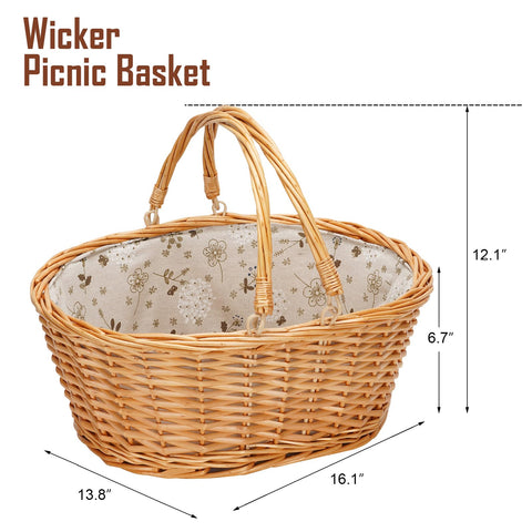 TwentyNext wedding-ready wicker basket suitable for gifts and elegant table settings.