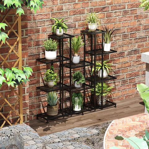 Twhep 9-tier stand close-up reveals premium iron construction and durability