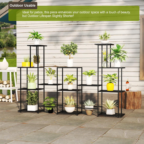 Twhep Tall 13-tier plant stand in an indoor setup for display and access